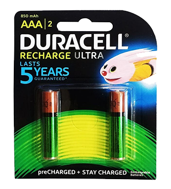 باتری نیم قلم شارژی کارتی 850 میلی آمپر DURACELL